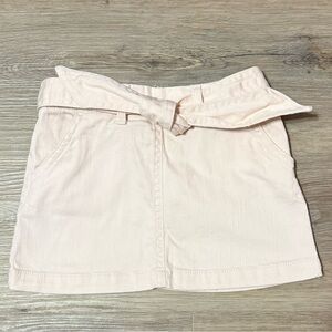 GB Girls Light Pink Denim Mini Skirt with Belt Size 2T